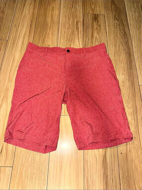 Coolkeep Stretch Performance Shorts Red Flat Front